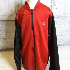 AND 1 athletic jacket red black size XL 14-16 NWOT